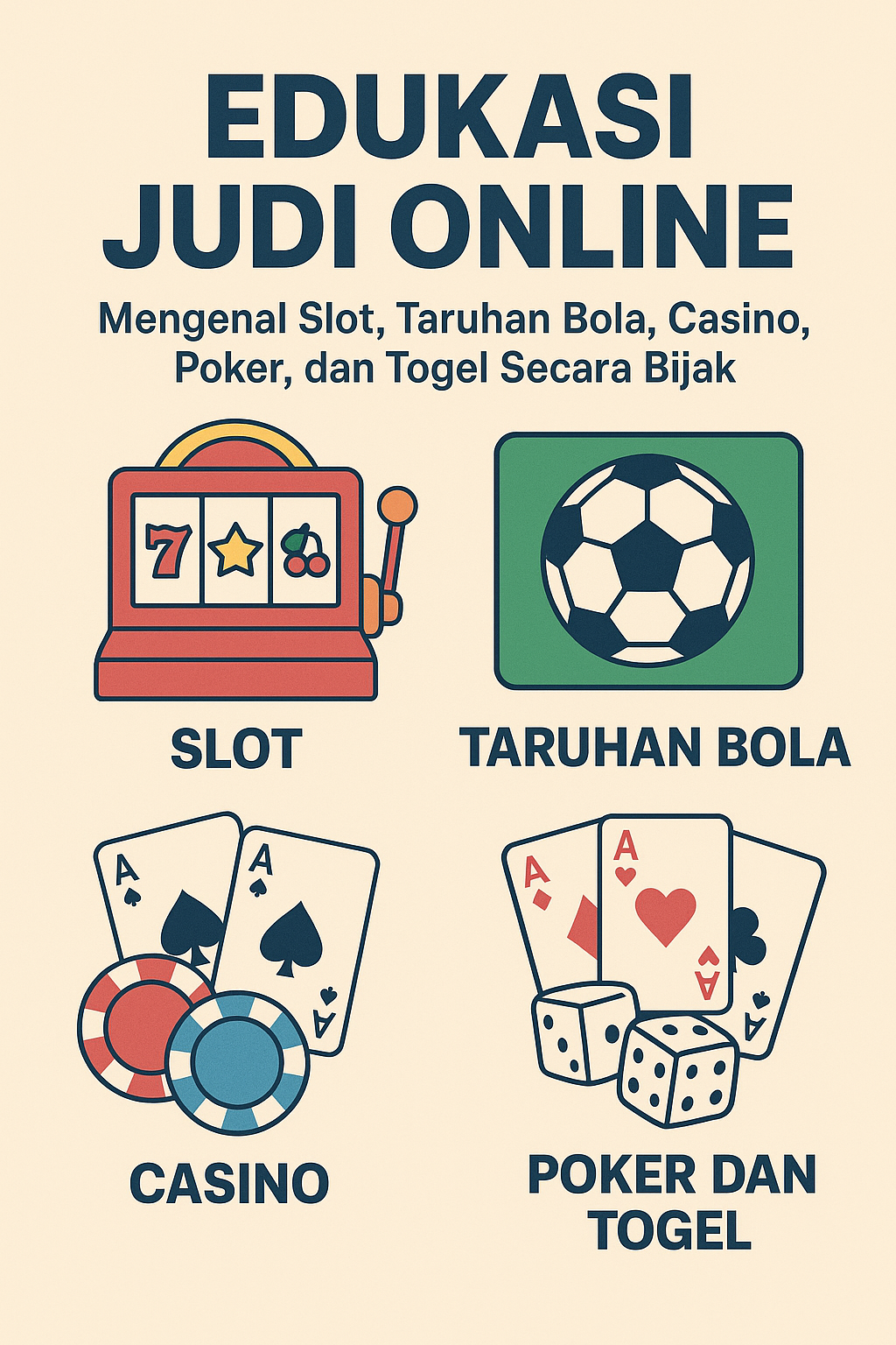 Edukasi Judi Online: Mengenal Slot, Taruhan Bola, Casino, Poker, dan Togel Secara Bijak